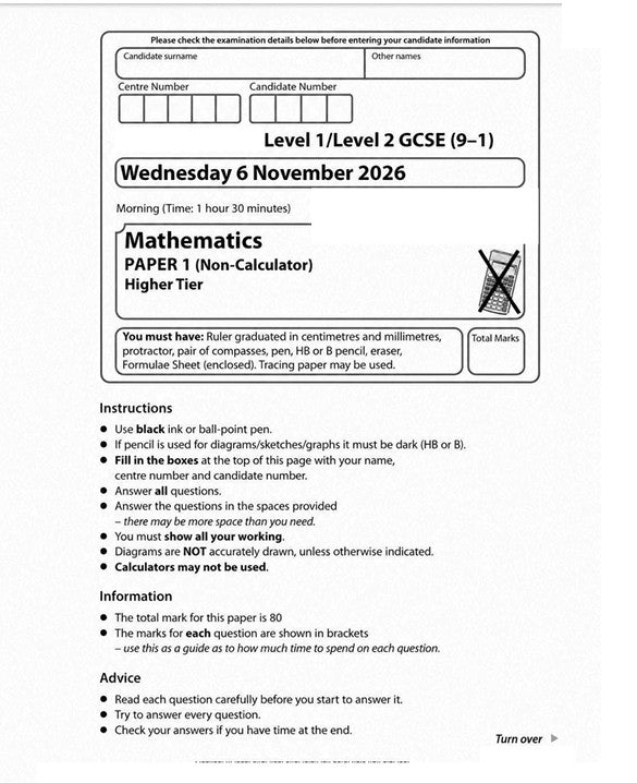 AQA/Edexcel Predicted Maths Papers 2026